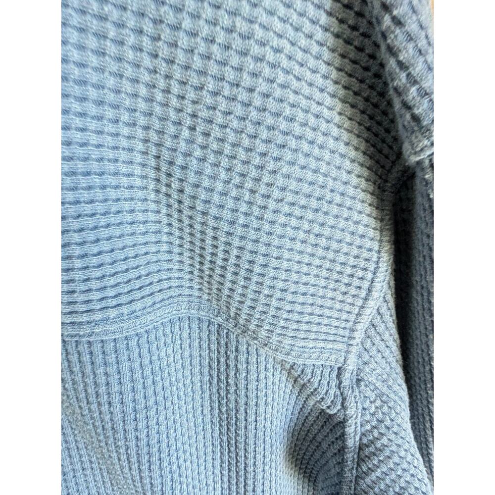 NWT Carhartt Shirt Womens Medium Dusty Blue Waffle Knit Oversized Fit TK7134-W - Picture 6 of 7